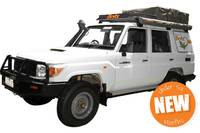 Britz Bushcamper Safari 4wd Landcruiser Dachzelt roof tent Allrad Australia hire